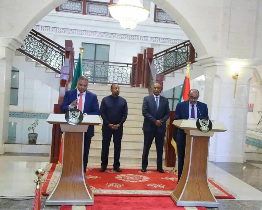 Al Burhan Abiy Ahmed affirm desire of Sudan and Ethiopia for developed relations