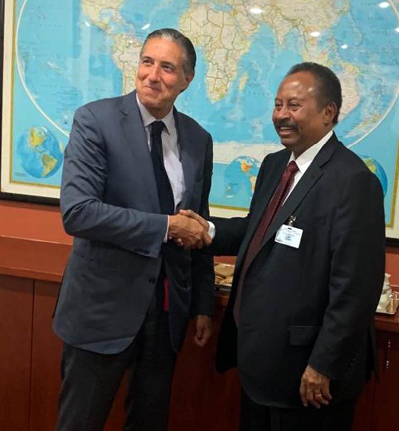 Hamdok Meets with Assistant UN Secretary General for Peace building