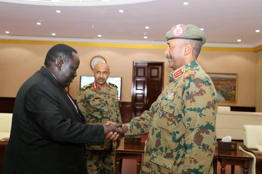 Lt. Gen. Al Burhan Receives Message from Salva Kiir