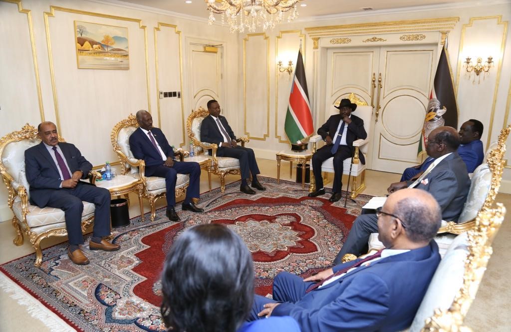 President Salva Kiir receives Kabbashi