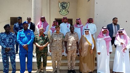 Saudi Ambassador Raises Kingdoms Flag at Saudi Embassy Announces Several Reconstruction Projects in Khartoum State